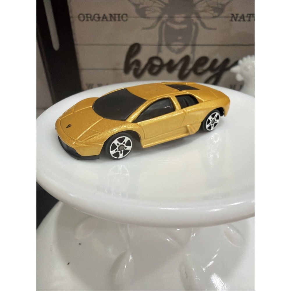 MAISTO LAMBORGHINI MURCIELAGO YELLOW 1:64 DIECAST 3" CAR WITH SILVER RIMS
